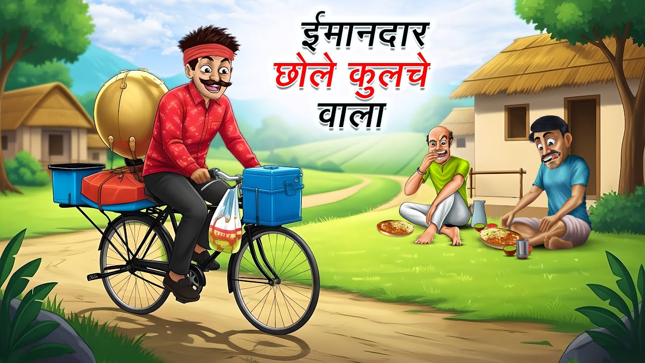 ईमानदार छोले कुलचे वाला | Hindi Cartoon Story