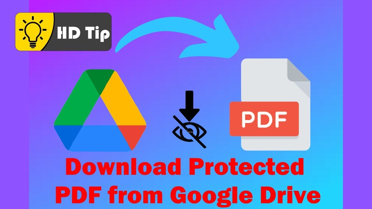 How to Download View-Only PDF Files from Google Drive (Latest Method)