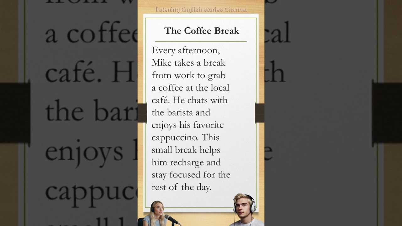 English Listening Practice: The Coffee Break ☕
