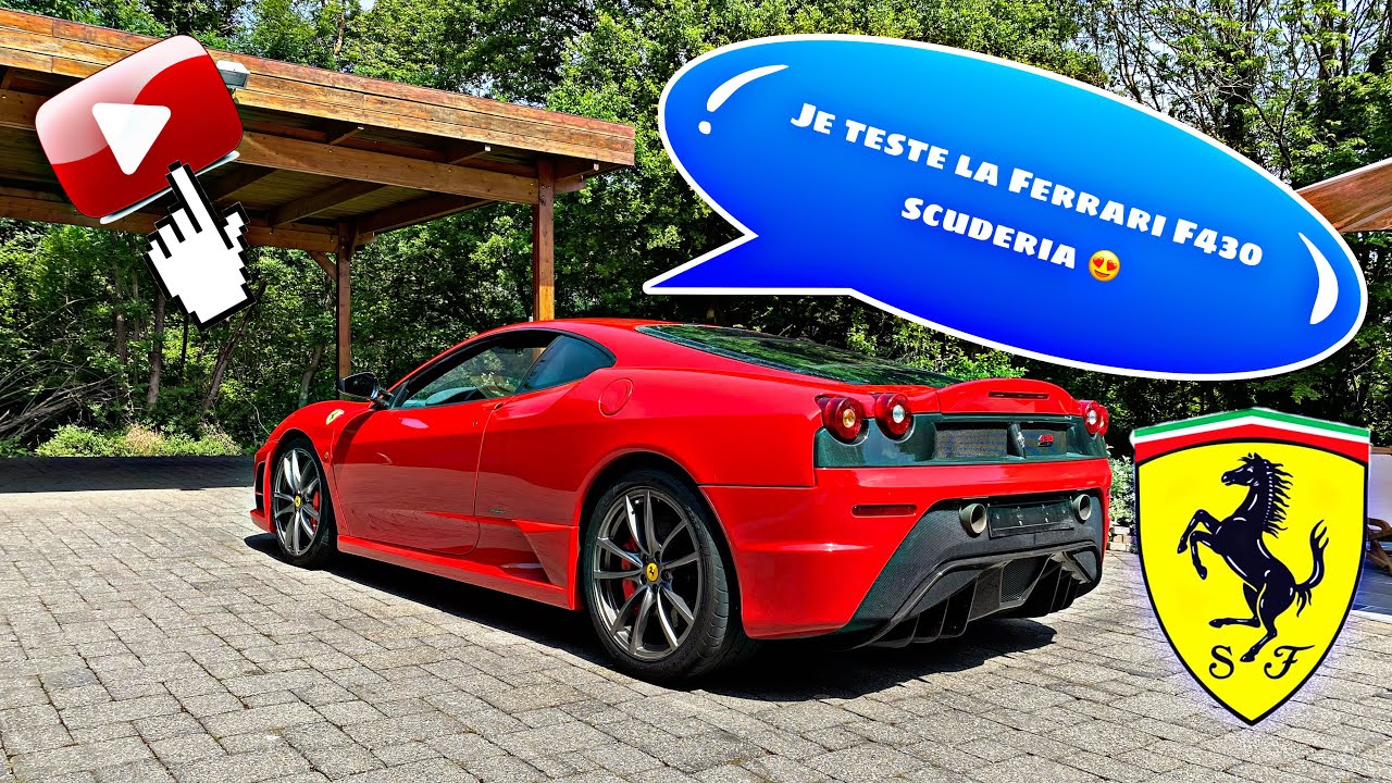 VOILA COMMENT UTILISER UNE FERRARI 430 SCUDERIA DE 510 CV 😍