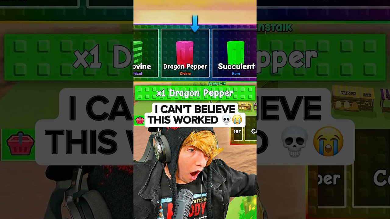 KreekCraft Unlocks the Rare Rainbow Dragon Pepper in Grow a Garden! 🌈