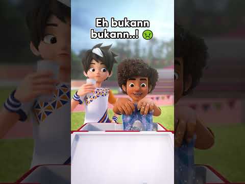 Erkk.. ingatkan air untuk minum rupanya.... 😵💫 #MechamatoTeamUp #MechamatoSeason3