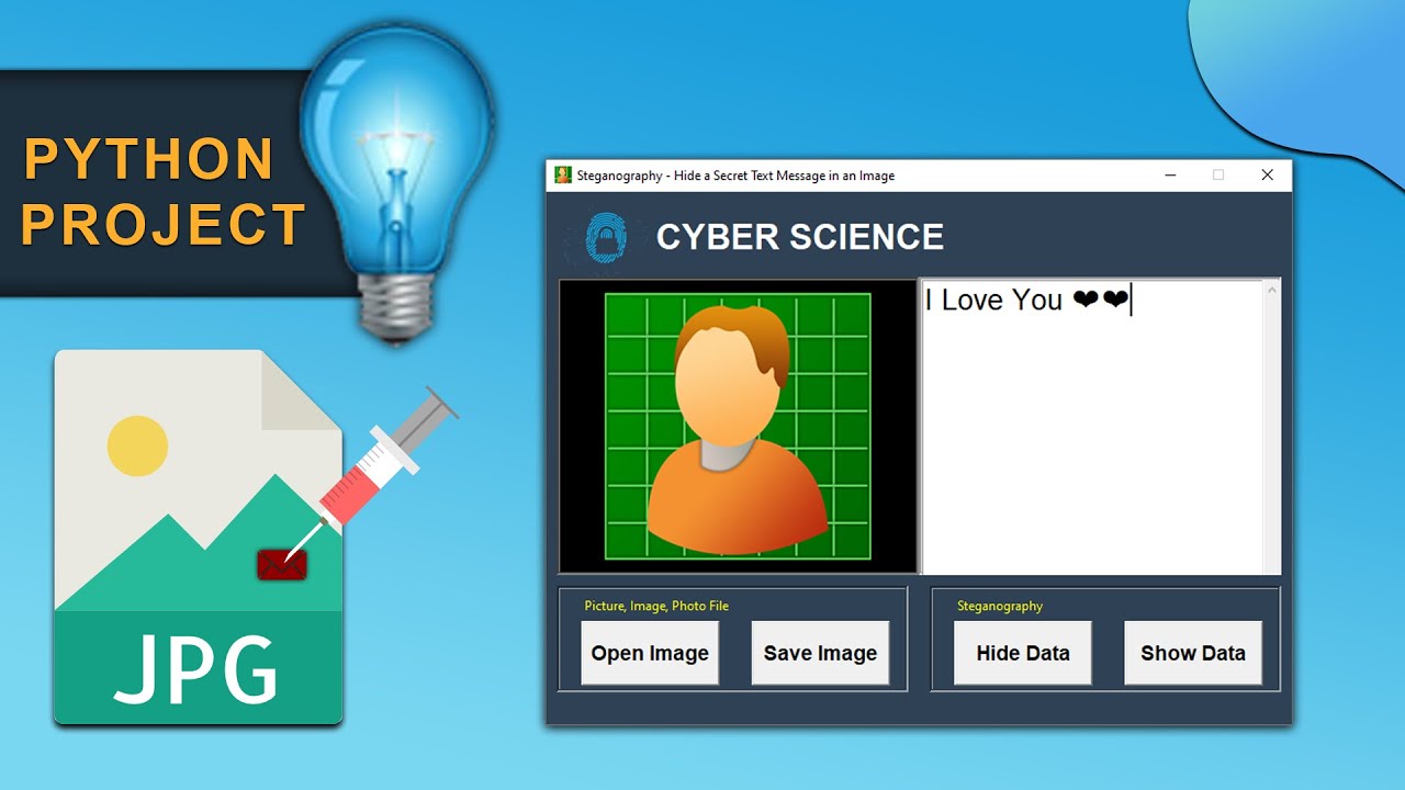 Steganography with Python & Tkinter: Hide Secret Messages in Images πΌοΈ
