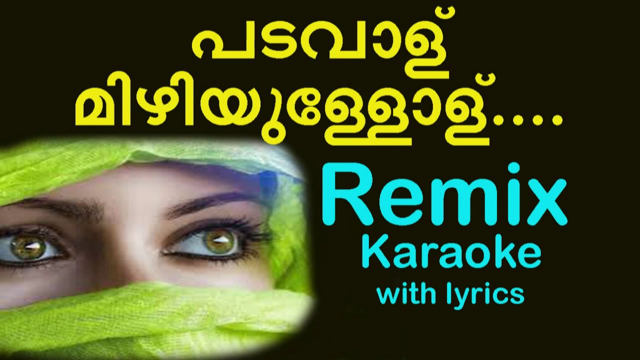 Padavalu mizhiyullolu Remix karaoke with lyrics