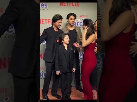 Why did Aryan Khan looked angry at the Archie's premier 😳 #shorts #srk #archies