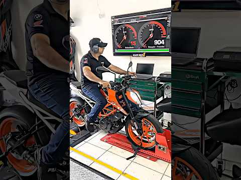 Duke 390 Dyno Test 🔥 #shorts #short #duke390 #ktmduke390