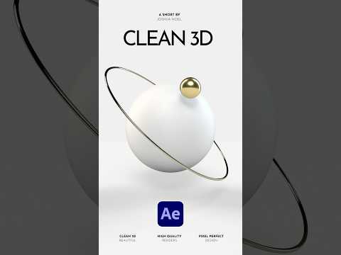 Make the Cleanest 3D Motion Graphics in After Effects