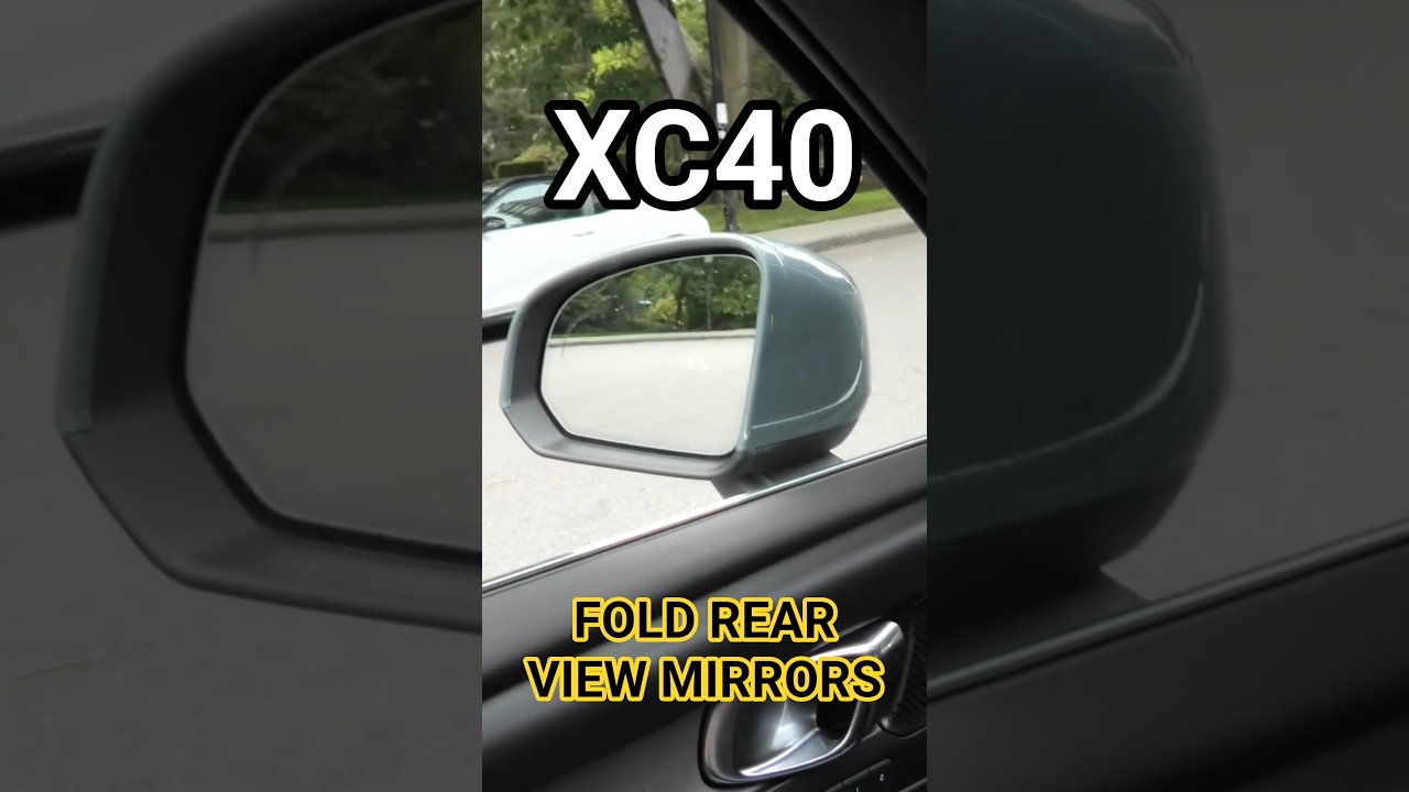 Volvo XC40 (2019-2026): How To Manually Fold Rear View Mirrors? XC40 Tips & Tricks!