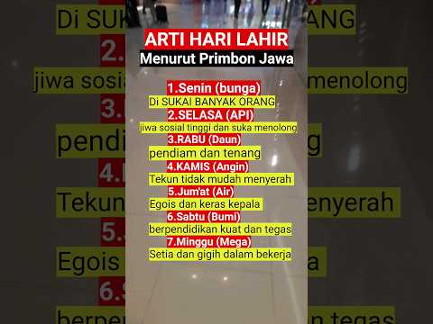 arti hari lahir #shortsfeed #weton #wetonkelahiran #quotes #fyp #motivation #foryou #fypシ゚viral