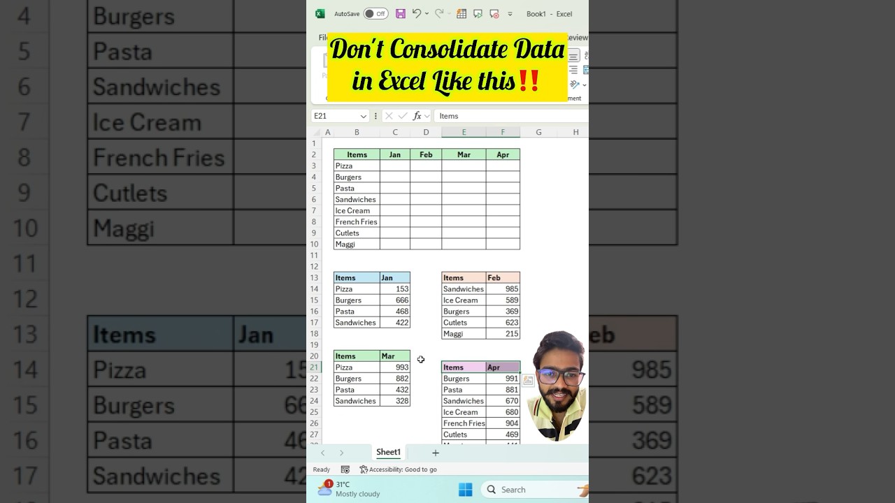 Excel Tip: Automate Data Consolidation ๐