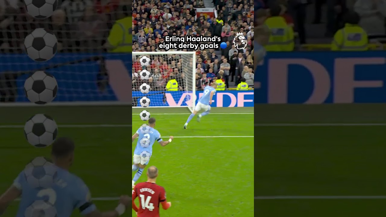 Erling Haaland Scores Twice to Match Aguero in Man City Derby Wins ⚽