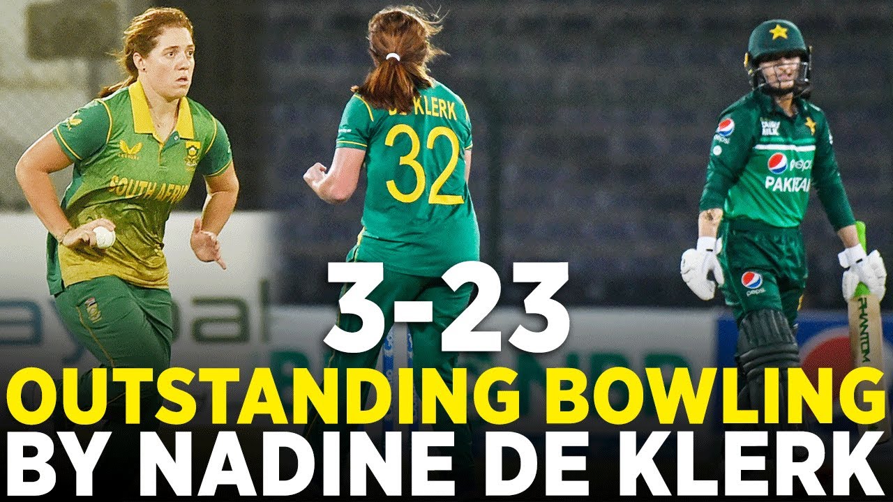 Nadine de Klerk’s Stellar Bowling Shines in Pakistan Women vs South Africa Women 1st ODI 🌟