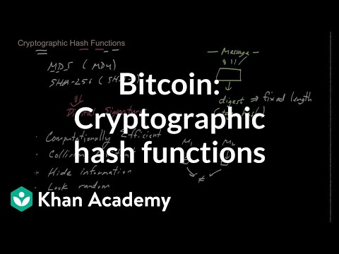 Bitcoin - Cryptographic hash function