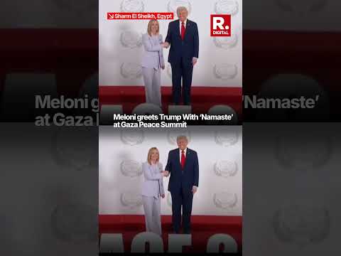 Italian PM Giorgia Meloni’s ‘Namaste’ Gesture to Trump Wins Hearts in Egypt