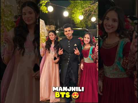 Manjhili BTS 😍 #fahadsheikh #khadijasaleem #humtv