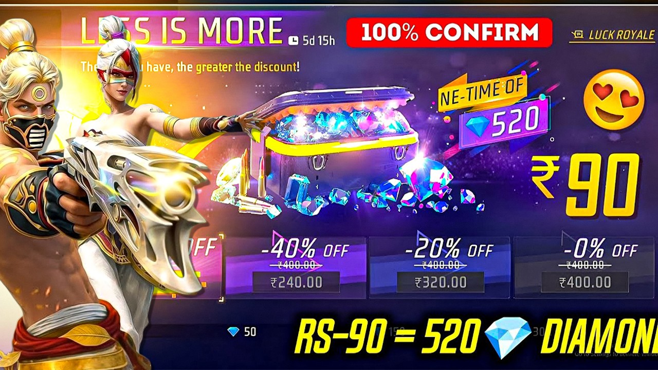 Free Fire Less Is More Top Up Event 🎮