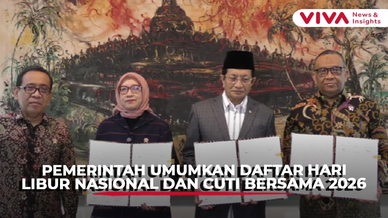 Pemerintah Tetapkan 17 Hari Libur Nasional dan 8 Cuti Bersama Tahun 2026