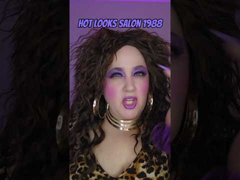 Hot Looks Salon 1988! #80s #80saesthetic #hairstylist #salon #charactercomedy
