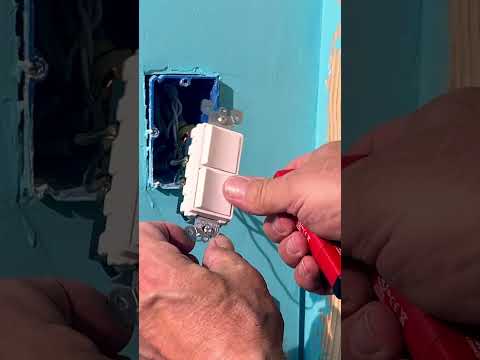 Wire a Double Switch In 60 Seconds! #elecrical #wiring #tipsandtricks