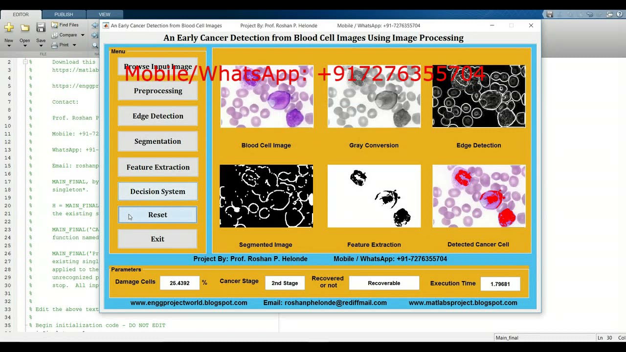 Early Cancer Detection Using Blood Cell Images | Free MATLAB Source Code 🩺