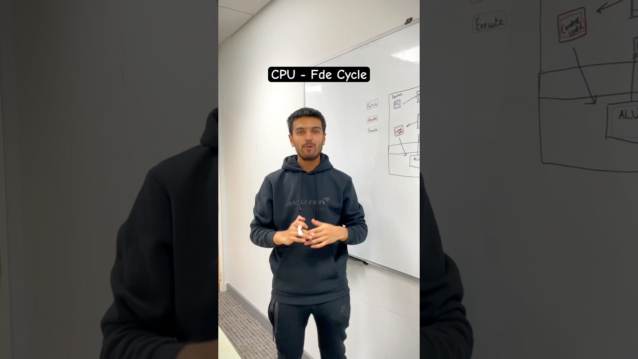 CPU - Fetch, Decode Execute Cycle - GCSE and A Level Computer Science #computerscience #gcse #alevel