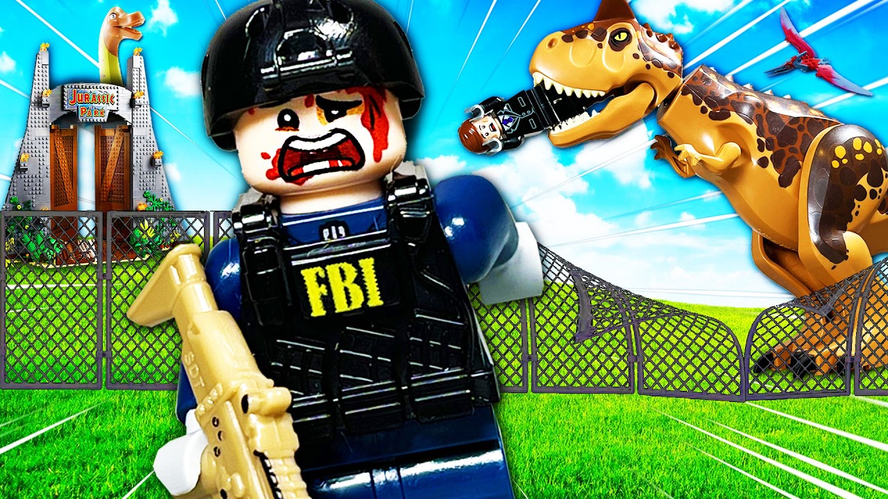 LEGO Dinosaur Escape in Jurassic Park π¦