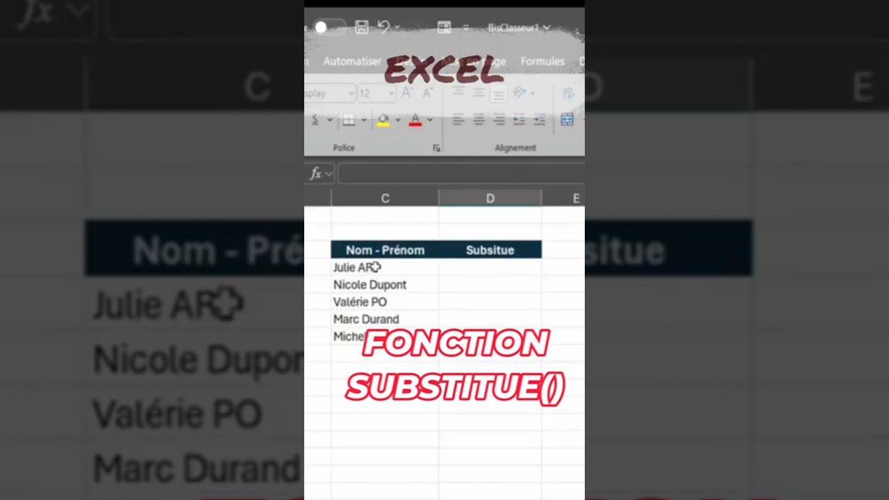 SUBSTITUE Excel : La Fonction à Connaître ! 💡