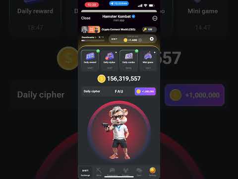 Hamster Kombat daily cipher code 10 August #hamsterkombat #ciphercodes #nft
