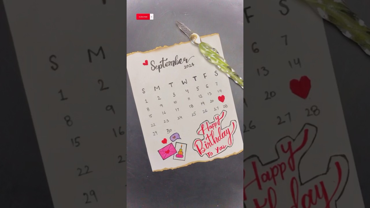 Create a Birthday Calendar Card 🎉