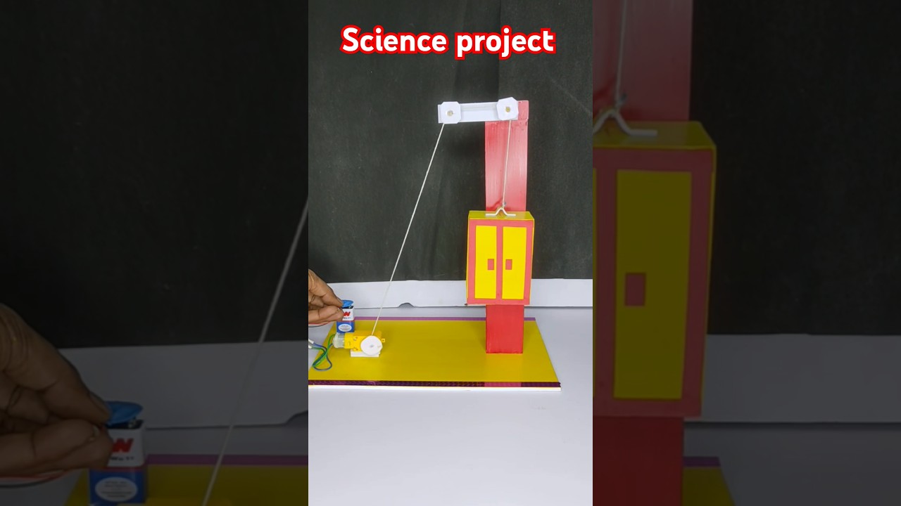 Electric Lift Working Model for Science Project ⚙️