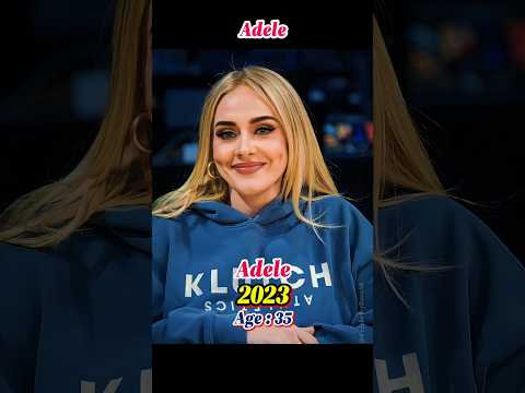 Adele Then and Now❤️#adele #evolution #celebrity