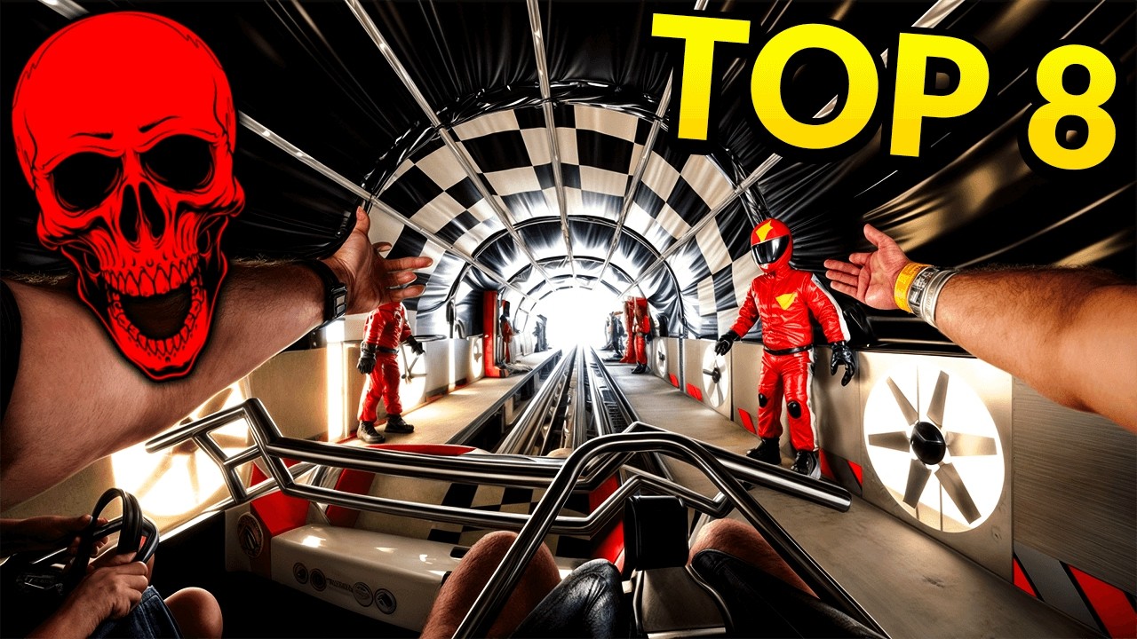 8 Najstraszniejsze Rollercoastery w Energylandii 2025 🎢 (4K) - Szalone Emocje z GoPro HERO 13