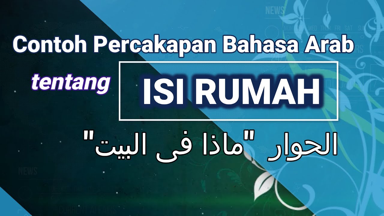Percakapan Isi Rumah | 3 Bahasa + Arti 🏡