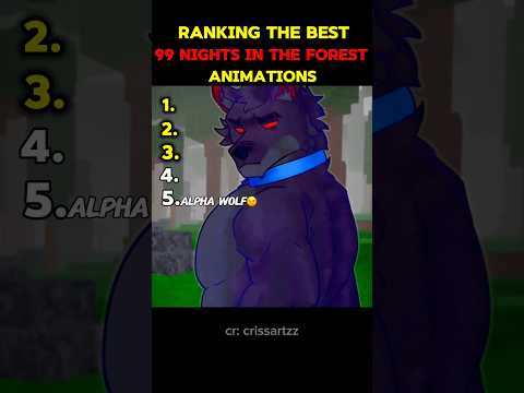 Ranking The Best 99 Nights in the Forest #99nightintheforest #roblox #robloxshorts #animation #art