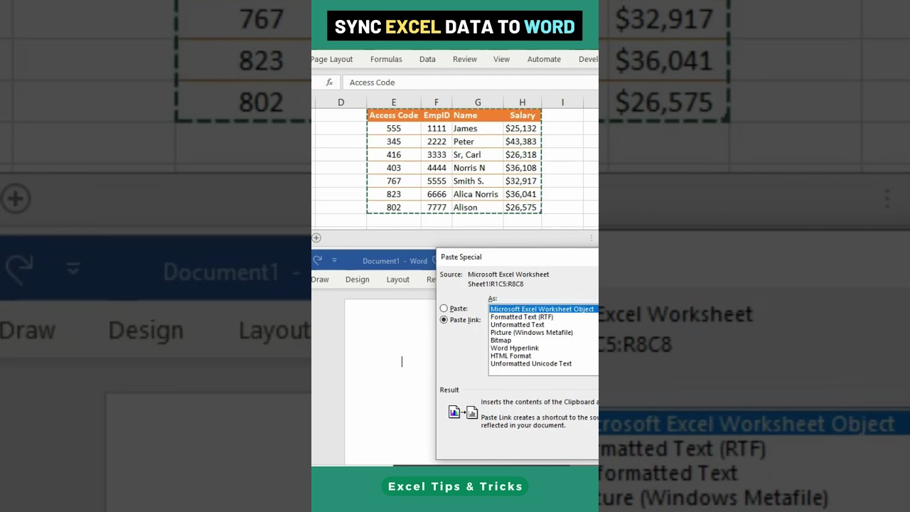 Seamlessly Sync Excel Data to Word Documents 📊 | Easy Step-by-Step Guide