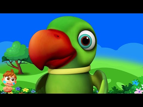 Main Tota Hindi Rhyme, मैं तोता हरे रंग का, Hindi Song for Kids and Poem