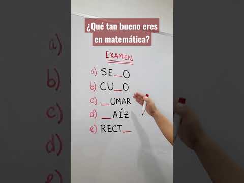 ¿ERES BUENO EN MATEMÁTICA? | EXAMEN PARTE I