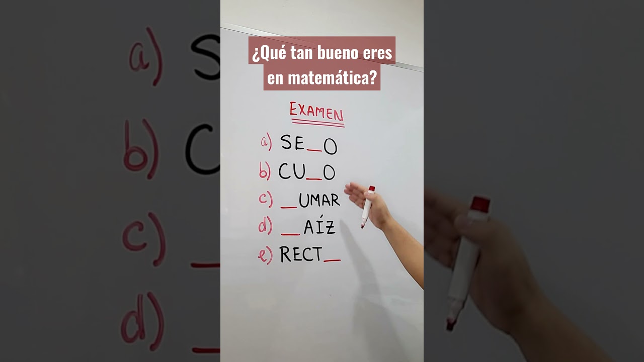¿ Eres bueno en matemáticas? Pon a prueba tus habilidades en la Parte I del examen 🧮