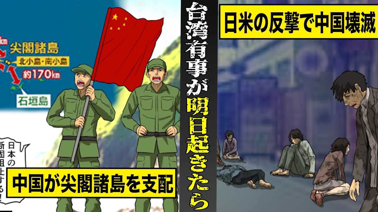【実話】もしも台湾有事が明日起きたら...最新シミュレーションが示す未来。日米の反撃で中国が壊滅状態に？？