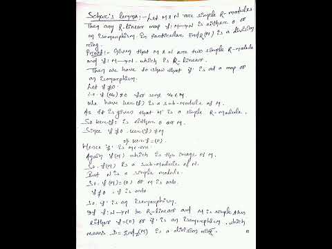 Schur's Lemma // Linear Algebra #theorem #mscmathematics