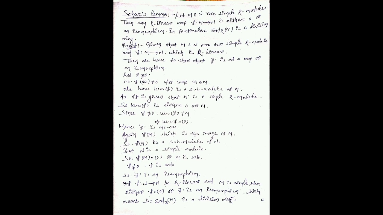 Understanding Schur's Lemma in Linear Algebra