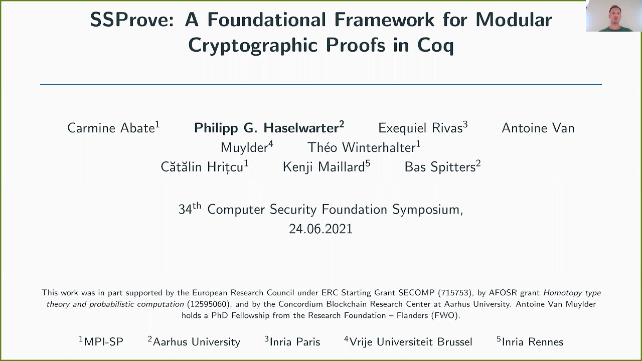 SSProve: A Modular Framework for Cryptographic Proofs in Coq 🔐