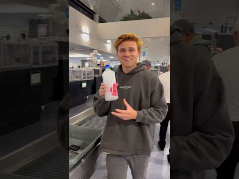 How to SUCCESSFULLY bring a water bottle past TSA! 👀💦