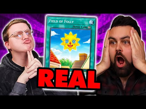 CAN I FOOL THIS MAGIC PLAYER WITH *FAKE* YUGIOH CARDS?