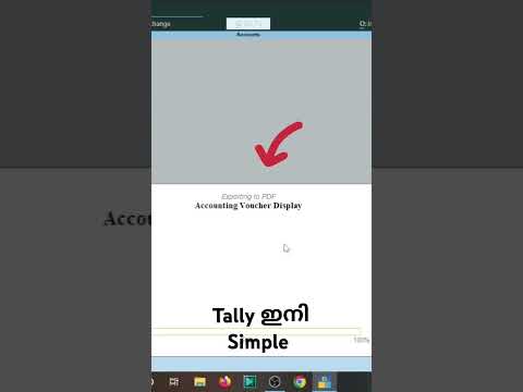 Export Bill to PDF Tally Prime #shorts