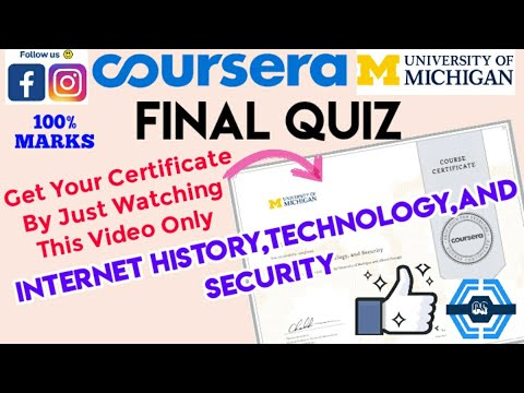 Internet History Technology And Security : Coursera - Final Week Quiz Answers