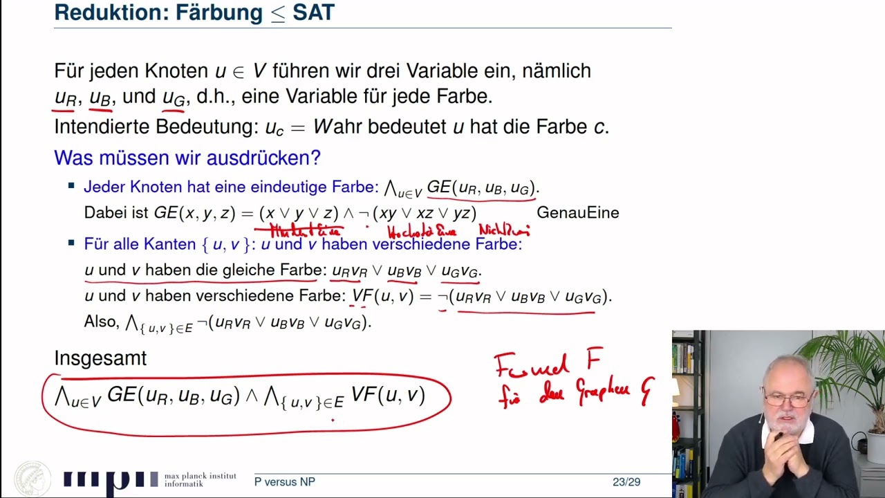 Effiziente Reduktion: Färbung kleiner gleich SAT 🧩