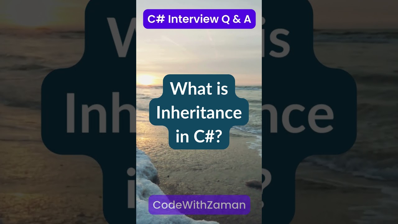 Inheritance in C# for Beginners | OOP Basics