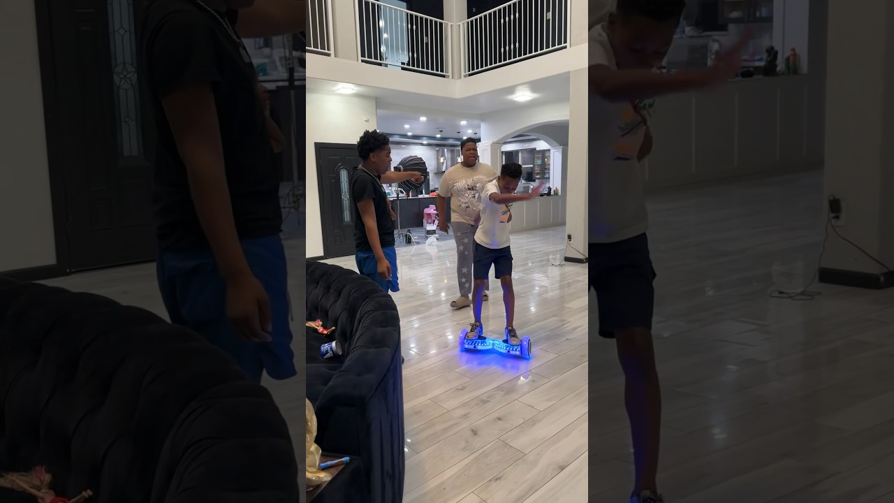 Big Brother Gets Furious and Breaks Little Brother's Hoverboard 😲