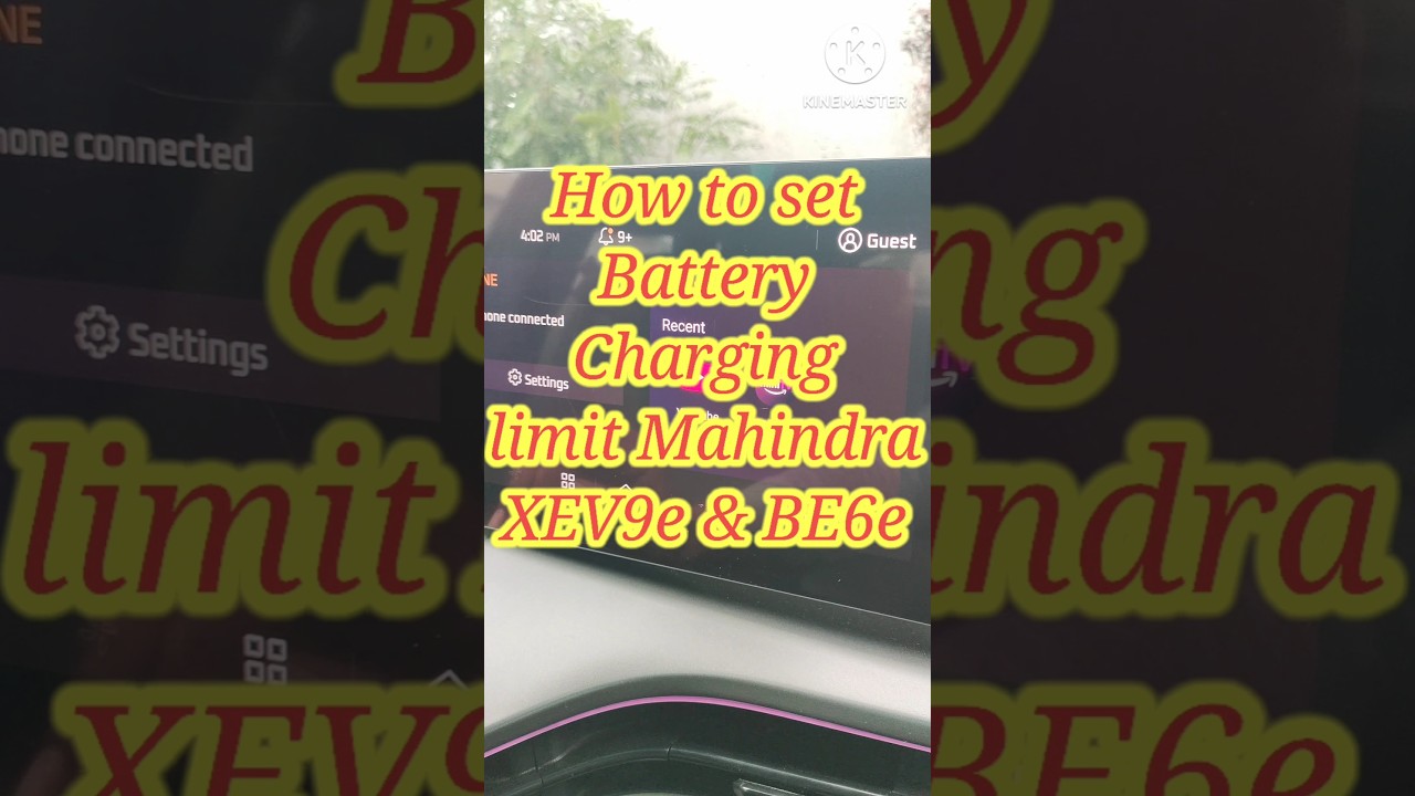 Set Charging Limits on Mahindra XEV9e & BE6e π